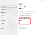 Windows podešavanja - Postavka default teme